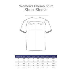 MAI Chemo Shirts for Port Access, Short Sleeve Palo Rosa - Pink, Easy Snaps and Full Arm Opening, Soft Fabric, Mastectomy Recovery