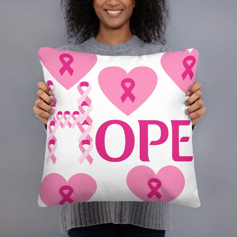 Breast Cancer Throw Pillow