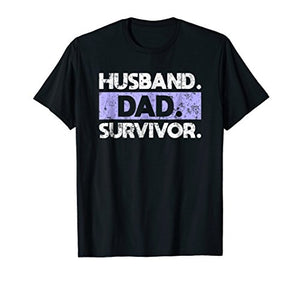 Husband Dad Survivor T Shirt Men - Cancer Survivor Shirt