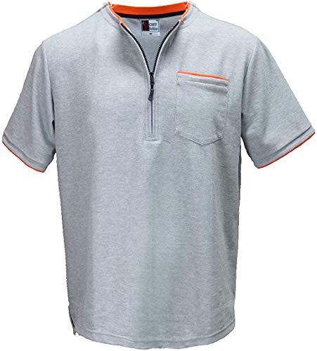 Men's Chemo Care Easy Port Access Shirt - Best Gift for Cancer Patients (M) Grey