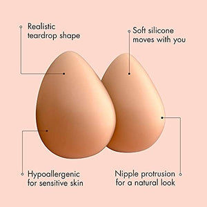 Feminique Silicone Breast Forms Pair (C/D Cup)