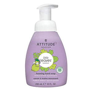 ATTITUDE Foaming Hand Soap for Kids, Plant and Mineral-Based Ingredients, Vegan and Cruelty-free Personal Care Products, Vanilla & Pear, 10 Fl Oz