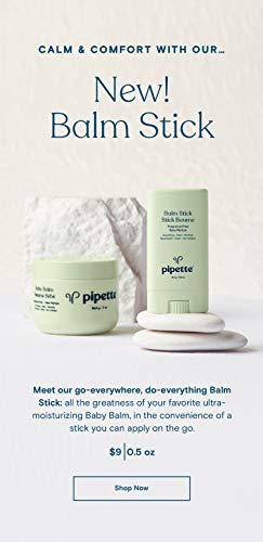 Pipette Balm Stick for Dry Skin, Easy Application, Mess-Free, Ultra-Moisturizing, 0.5oz