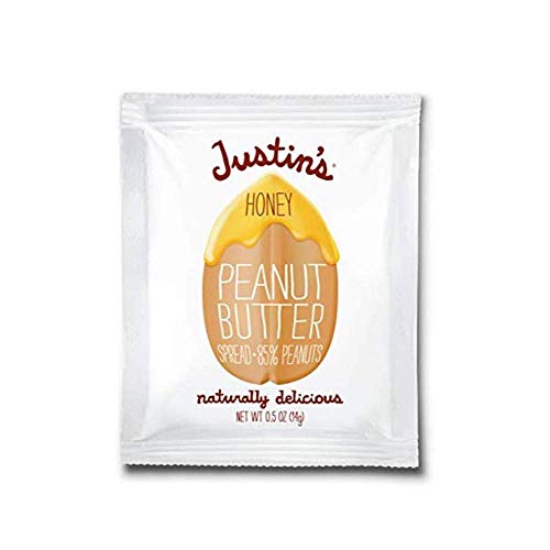 Honey Peanut Butter Spread by Justin's | 150 Squeeze Packs | Organic Ingredients, Non-GMO, Gluten-Free, Responsibly Sourced, Kosher, 0.5oz Each