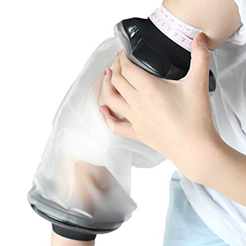PICC Line Protector Arm Cast Cover for Shower Adult, Waterproof TPU Shower Bandage and Cast Protector for Chemotherapy Shower and Bath Watertight Protection Reusable