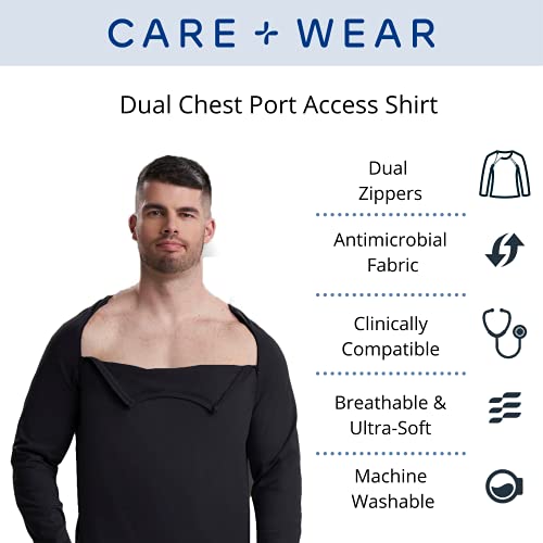 Chemo Shirt for Port Access Women Chemotherapy Chest Port Access