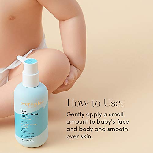 Evereden Baby Moisturizing Lotion: Fragrance Free, 8.5 fl oz. | Clean and Unscented Baby Care | Natural and Plant Based | Non-toxic and Fragrance Free
