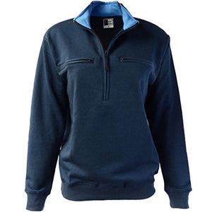 Easy Port Access Chemo Pullover in French Tarry - Best Gift for Cancer Patients (Large, Dark Navy)