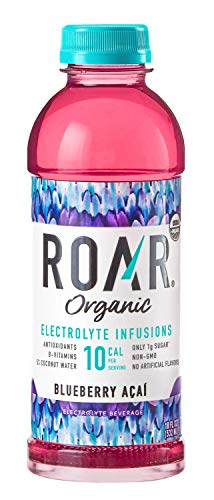 Roar Organic Electrolyte Infusions - USDA Organic with Antioxidants, B Vitamins, Low-Calorie, Low-Sugar, Low-Carb, 2 Flavor Variety, Coconut Water Infused Beverage 18 Fl Oz (Pack of 6) - My CareCrew