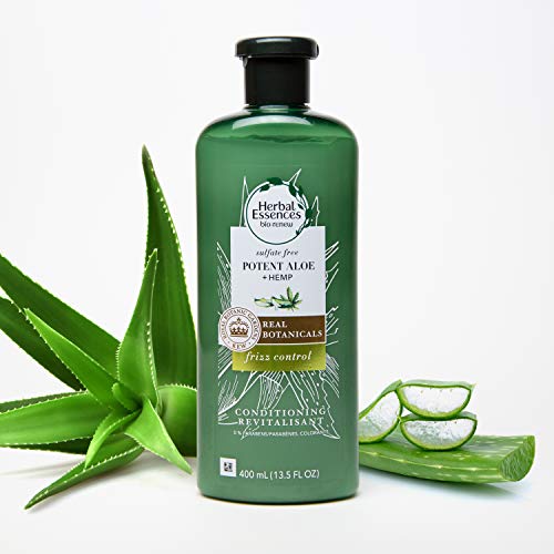 Herbal Essences Sulfate Free Shampoo &amp; Conditioner, Potent Aloe + Hemp, Bio Renew, 20.2 Fl Oz Bundle