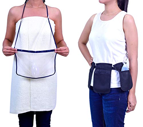 BRMDT Mastectomy Drain Holder with Shower Bag, Apron Style Drain