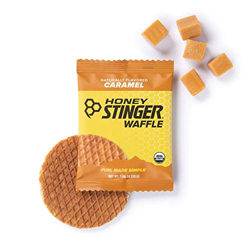 Honey Stinger Organic Waffle, Caramel, Sports Nutrition, 1.06 Ounce (16 Count)