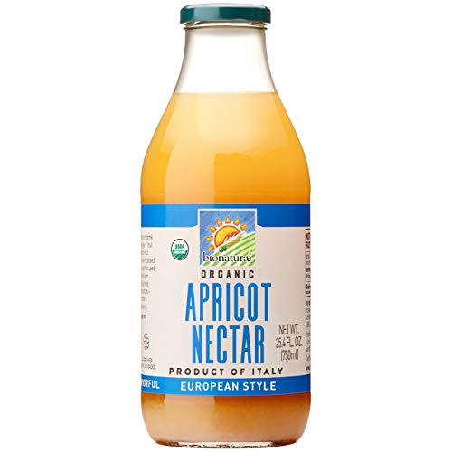 Bionaturae Organic Apricot Nectar | Non-GMO | USDA Certified Organic | No Sugar Added | No Preservatives | Made In Italy | 25.4 fl oz (6 Pack)