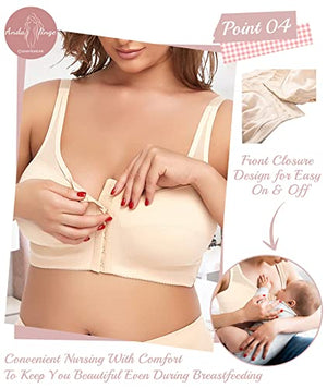 Post Surgical Bra Front Closure Bras for Women Back Support