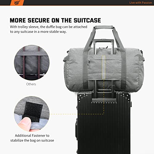 best travel bags for men 65 l 27" Travel Duffle Bag 65L Foldable - SKYSPER Weekender Bag 65L with Sh