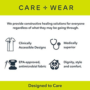 PICC Line Sleeve by Care+Wear - Ultra-Soft Antimicrobial Long PICC Line Cover (Slate Grey, X-Large 17