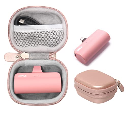 CaseSack Case for iWALK Mini Portable Charger for iPhone compactable with 4500mAh, 3350mAh, 4800mAh Rose Gold