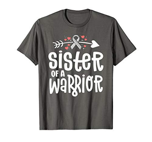 Sister Of A Warrior Family Brain Cancer Awareness Products T-Shirt