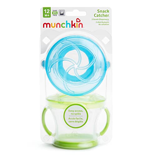 Munchkin Snack Catcher, 2 Pack, Blue/Green - My CareCrew