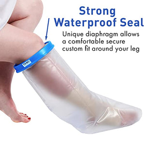 TKWC INC Water Proof Leg Cast Cover for Shower - #5738 - Watertight Foot Protector