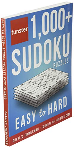 Funster 1,000+ Sudoku Puzzles Easy to Hard: Sudoku puzzle book for adults