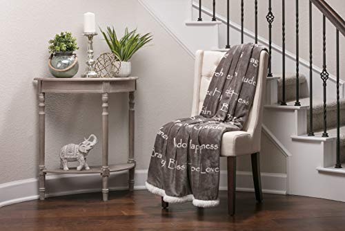 Chanasya Hope and Faith Gift Throw Blanket - Cozy, Warm and Fluffy