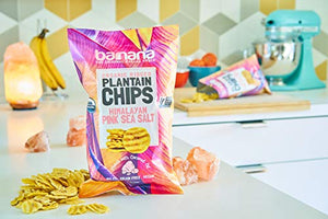 Barnana Organic Plantain Chips, Himalayan Pink Salt, 5 Ounce Bag
