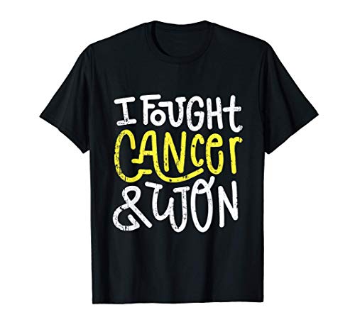 Sarcoma Cancer Fought Yellow Cancer Ribbon Gift T-Shirt