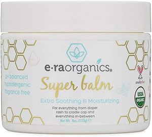 Era Organics Healing Ointment for Babies - USDA Certified Organic Natural Gentle Moisturizer for Sensitive Skin Prone to Baby Eczema, Cradle Cap (Infant Seborrheic Dermatitis), Rashes, Hives & More