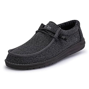 Hey Dude Men's Wally Sox | Retired Men's Shoes | Men's Lace Up Loafers |  Comfortable & Light-Weight