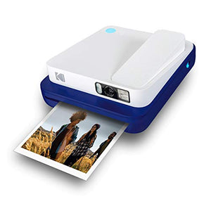 KODAK Smile Classic Digital Instant Camera for 3.5 x 4.25 Zink Photo Paper - Bluetooth, 16MP Pictures (Blue)