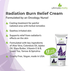 Radiation Burn Cream 6 Ounce Travel Pack Combo – Natural, Organic Radiation Burn Cream, Paraben, Sulfate, Pthalate and Petro Chemical Free Radiation Relief Cream