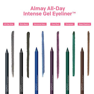 Almay All-Day Intense Gel Eyeliner, Longlasting, Waterproof, Fade-Proof Creamy High-Performing Easy-to-Sharpen Liner Pencil, 120 Nocturnal Navy, 0.045 Oz.