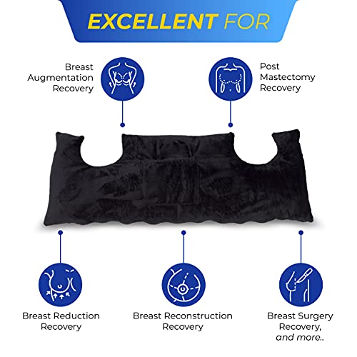 RENOVA MEDICAL WEAR Mastectomy Pillow - Post Surgery Pillow for Breast Surgery and Heart Surgery Recovery - Perfect Surgery Recovery Gift