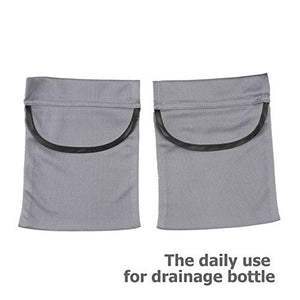 Adjustable Mastectomy Draain Holder Drainage Pouch with Shower Bag for Breast Surgery Mastectomy Breast Reduction Augmentation Post-Surgery Recovery Support Patient Care Kit (Gray)