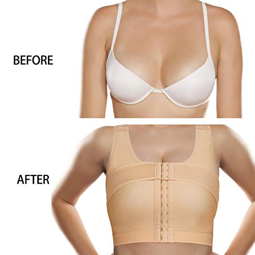 BRABIC Zip Front Closure Everyday Bra For Women Post Surgery Compression  Support
