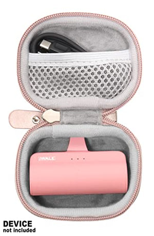CaseSack Case for iWALK Mini Portable Charger for iPhone compactable with 4500mAh, 3350mAh, 4800mAh Rose Gold