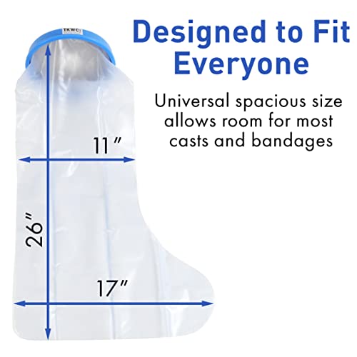 TKWC INC Water Proof Leg Cast Cover for Shower