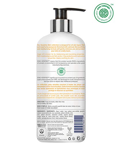 ATTITUDE Moisturizing Hand Soap for Sensitive Skin Dermatologisttested Hypoallergenic EWG Verified Vegan Crueltyfree Hand Wash Fl. Oz, Argan Oil, 16 Fl Oz (60412)