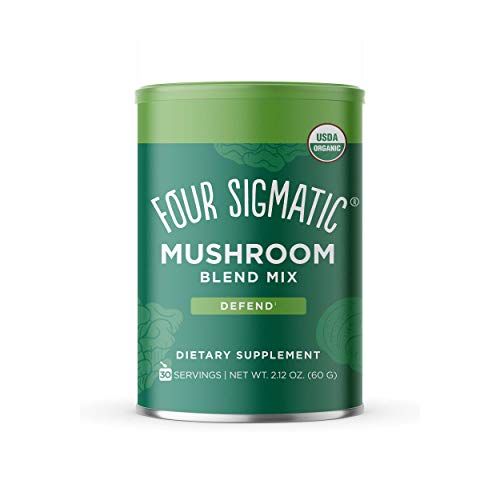 Four Sigmatic Chaga Mushroom Elixir, Organic Chaga Mushroom Powder, Pack of 20 &amp; Mashroom Blend, 10 Mushroom Blend Mix with Lion&#39;s Mane, Reishi, Chaga, Cordyceps, Enokib &amp; Shiitake, 30 servings