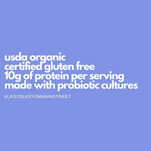Bakery On Main, USDA Organic, Gluten-Free, Vegan &amp; Non GMO, Probiotic, 10g Protein Added, Oatmeal Cup - Almond &amp; Vanilla, 1.9oz (Pack of 6)