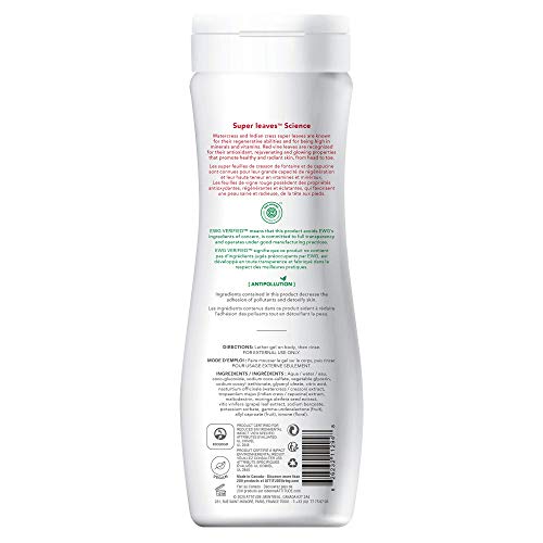 ATTITUDE Glowing Body Wash For Oily Normal Dry Skin EWG Safe Hypoallergenic Vegan CrueltyFree Body Wash 16 Fluid Ounce, Red Vine Leaves, 11294