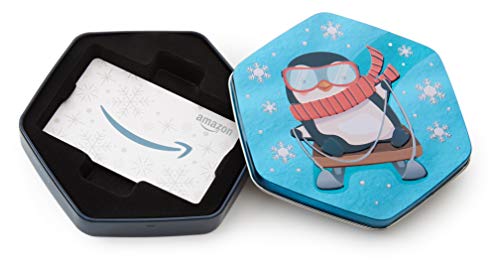Amazon.com Gift Card in a Penguin Tin