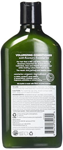 Avalon Organics Volumizing Conditioner, Rosemary, 11 Fl Oz