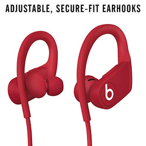 Powerbeats High-Performance Wireless Earbuds - Apple H1 Headphone Chip, Class 1 Bluetooth Headphones, 15 Hours of Listening Time, Sweat Resistant, Built-in Microphone - Red