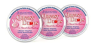 Queasy Drops - Supporting Breast Cancer Awareness | 3 Pack: 21 Drops Each Raspberry