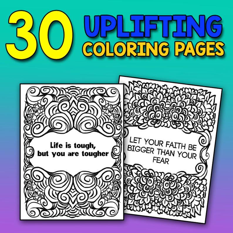 Cancer Can&#39;t Stop Me: A Stress Relieving Cancer Coloring Book 30 Powerful Mantras for Self Affirmation Stress Relief and Mindful Meditation