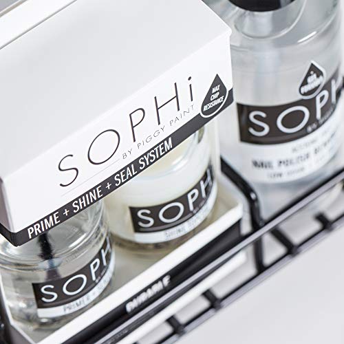 SOPHi Prime + Shine + Seal System (Primer/Sealer + Topcoat) Non Toxic, Safe, Free of All Harsh Chemicals