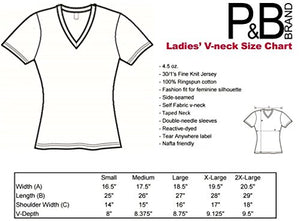 P&B I Wear for My Friend V-Neck, S, Fuchsia