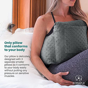 Mastectomy Pillow - Post Surgery Pillow, Breast Pillow for After Heart Surgery, Breast Reduction & Augmentation Patients - Heart Pillow for Sleeping, Recovery & Seatbelt Protection - Boob Pillow Gift
